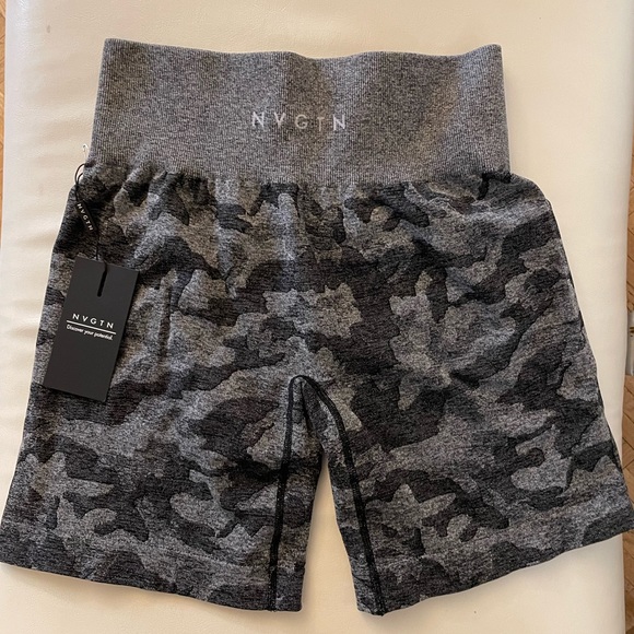 NVGTN Black Camo Seamless Shorts - Picture 1 of 4